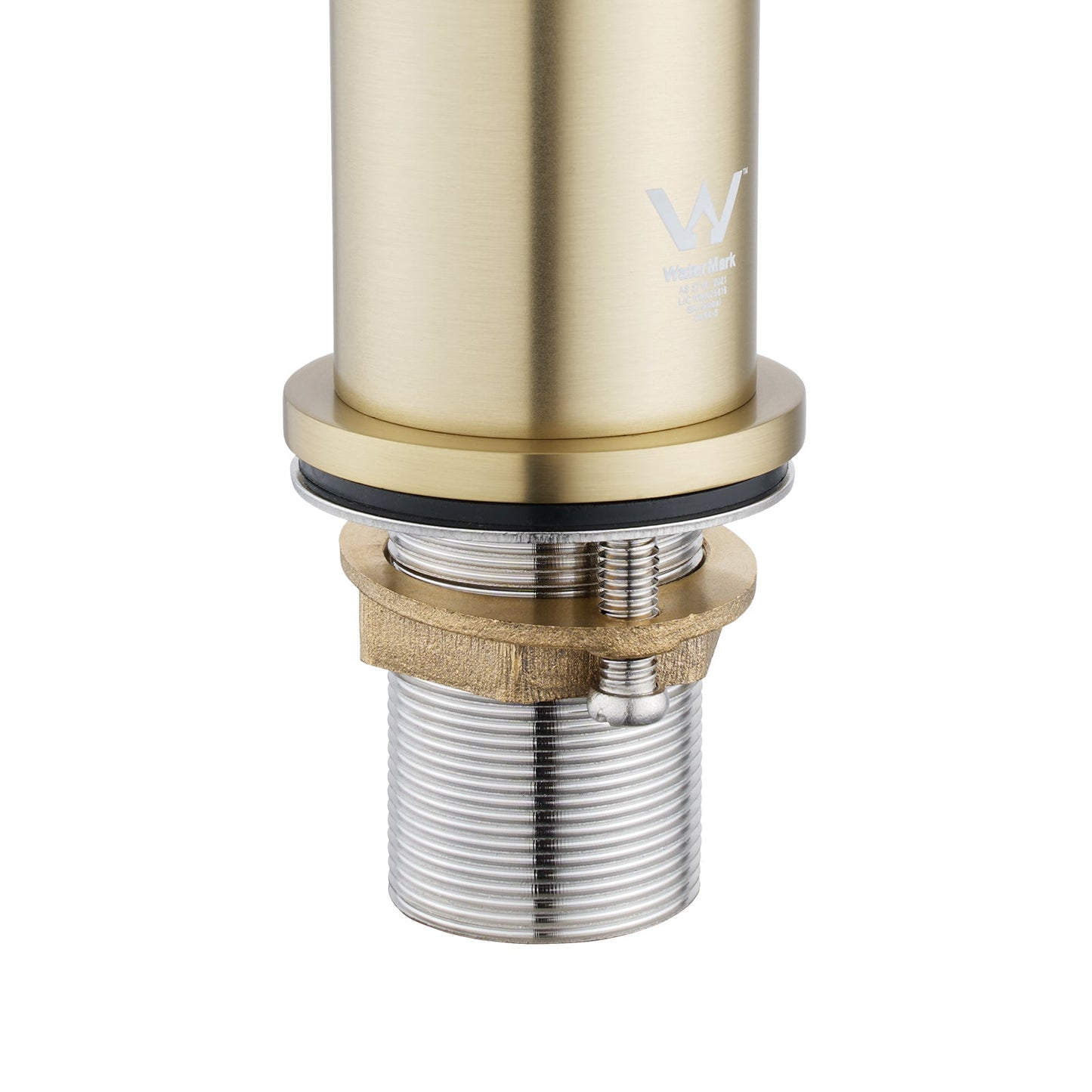 LBG0151.BM Light Brushed Gold Pin Round Tall Basin Mixer