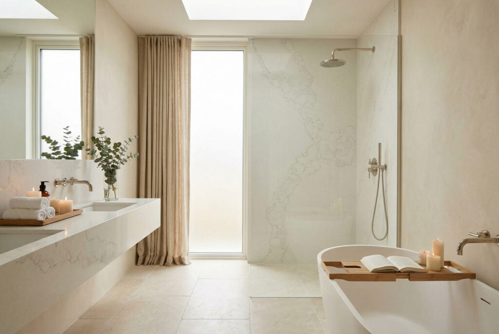 5031 ZERO SILICA White with grey veining Rectangular Engineered Stone