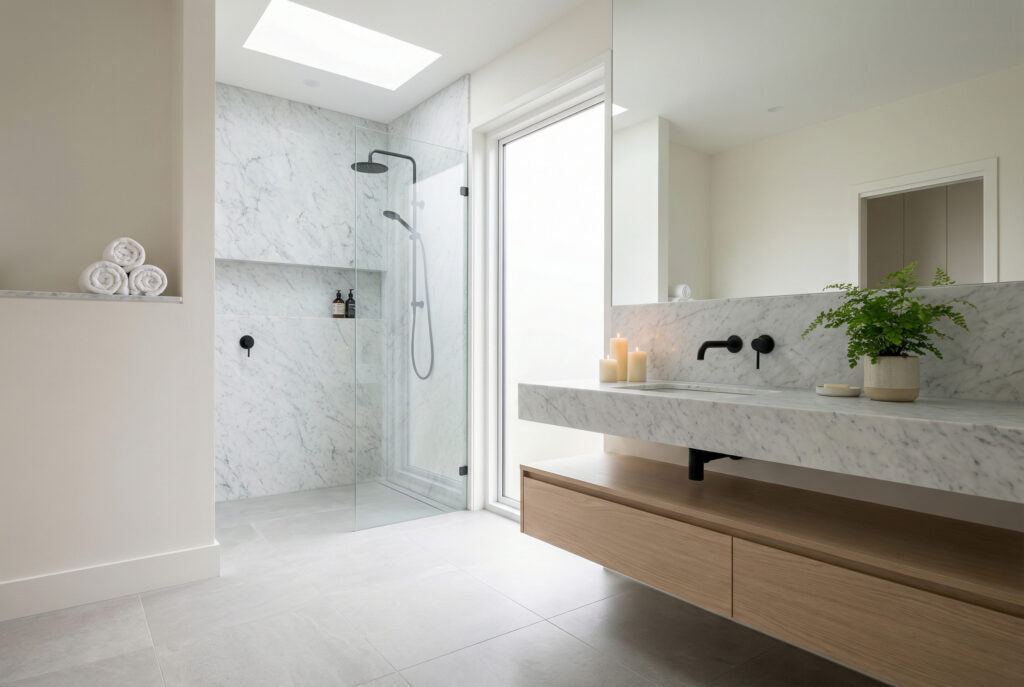 Carara White Natural Stone White Rectangular Natural Stone