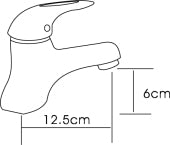 K72B Chrome Basin Mixer