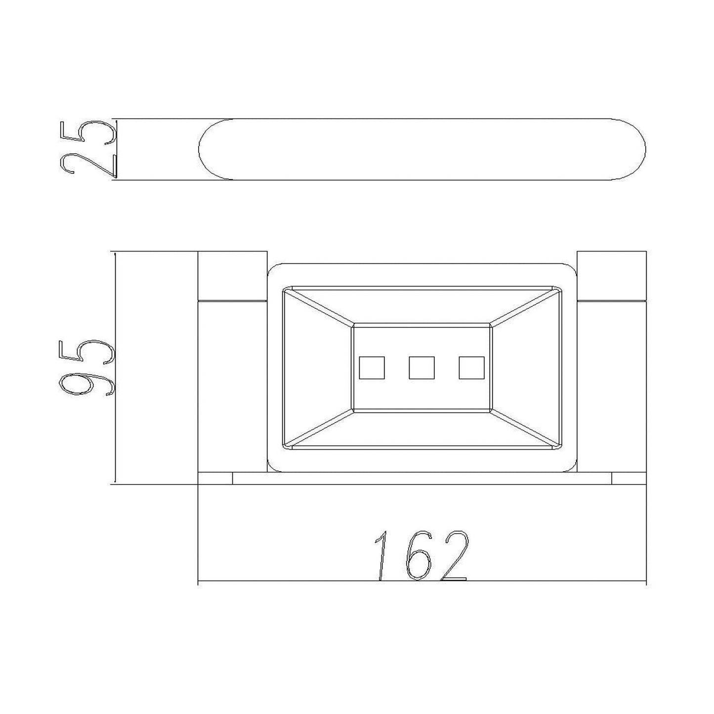 BU6506.TR RUSHY Brushed Nickel Nickel Rectangular Wall Mounted Soap Dish Holder