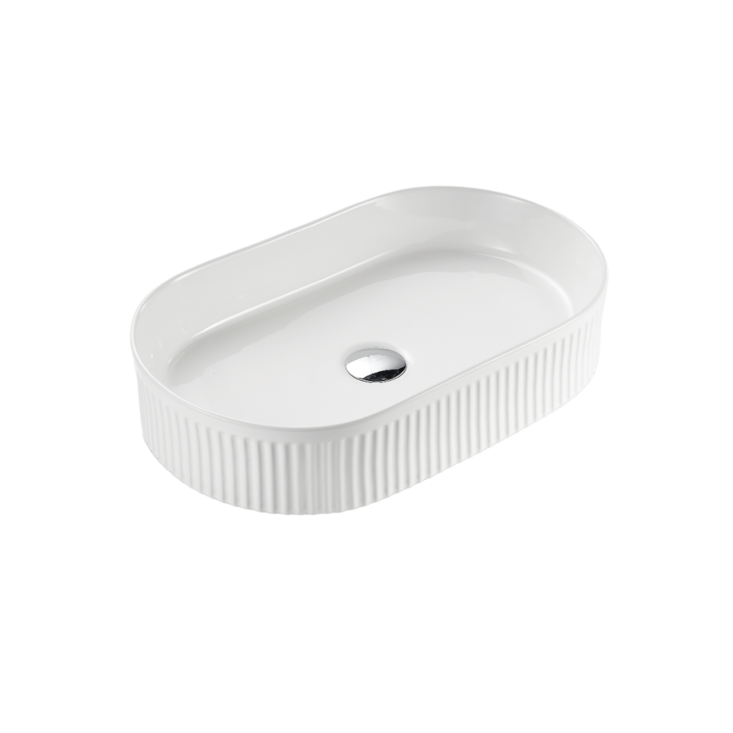 CA5836-MW Cascade Matte White Oval Above Counter Basin