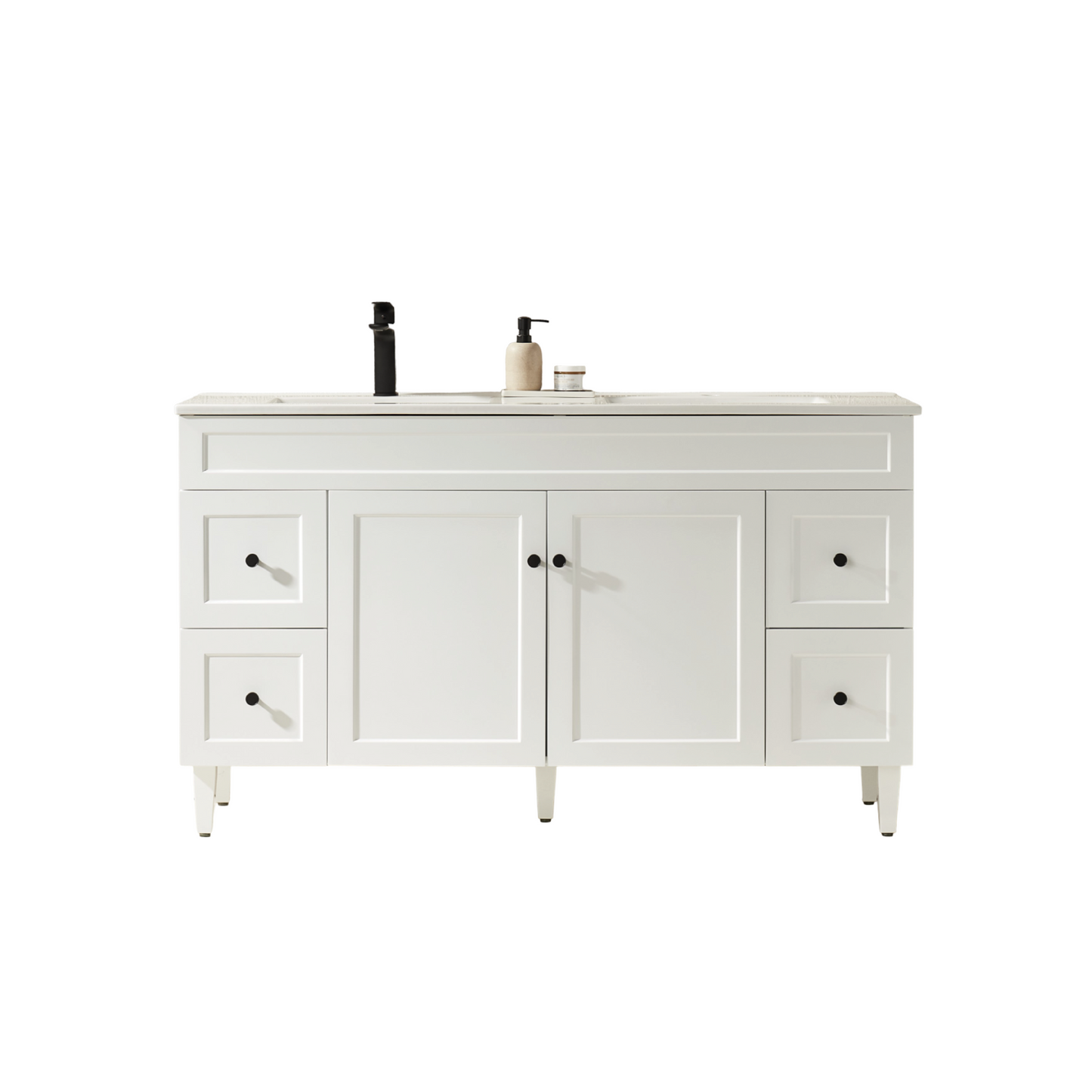 CH154L-MW Harrington Matte White Rectangular Free Standing Vanity