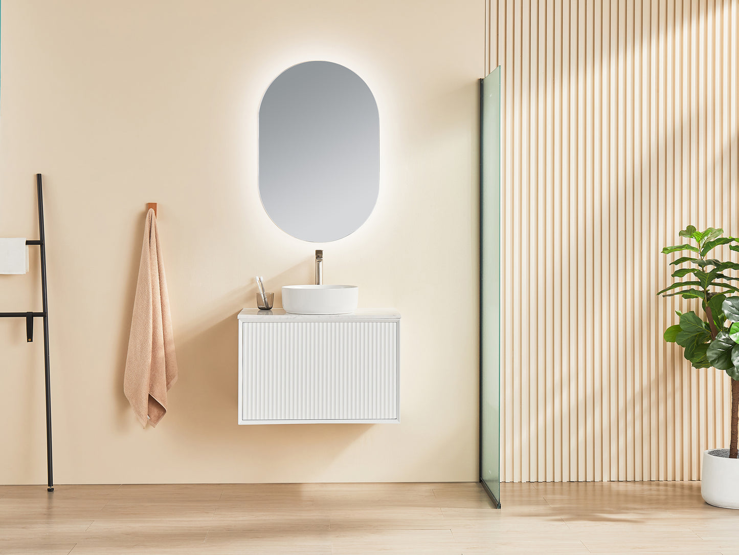 CK750W-MW Kirribilli Matte White Rectangular Wall hung Vanity