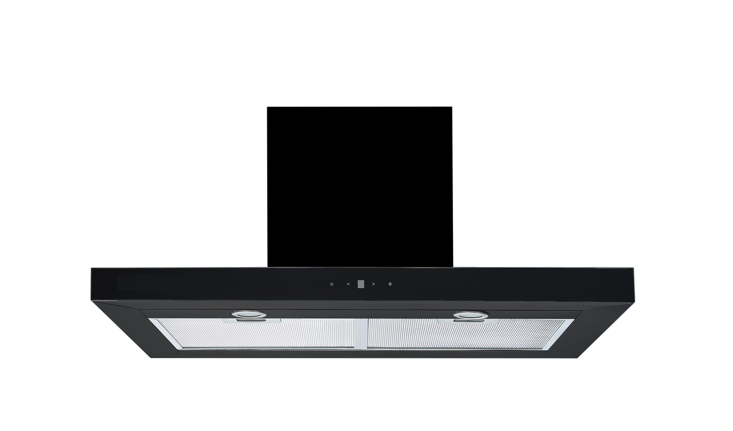CY-RH605T Black painted housing Black T-Shape Wall Mounted Rangehood