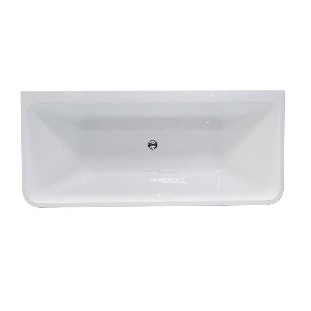 DIB7101-1500 Dunton Gloss White Rectangular Drop-in Bathtub