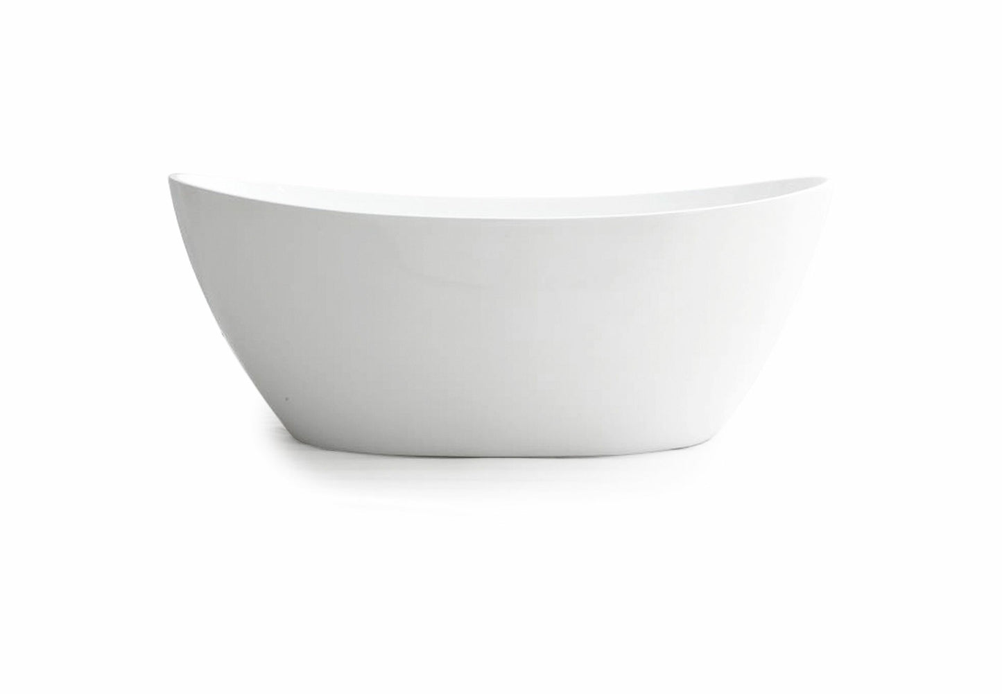 EBT-4-1500-NF Evie Gloss White Oval Free Standing Bathtub 1500*750*690