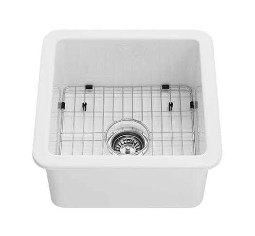FCS457GW Camden Gloss White Square Top/Undermount Sink