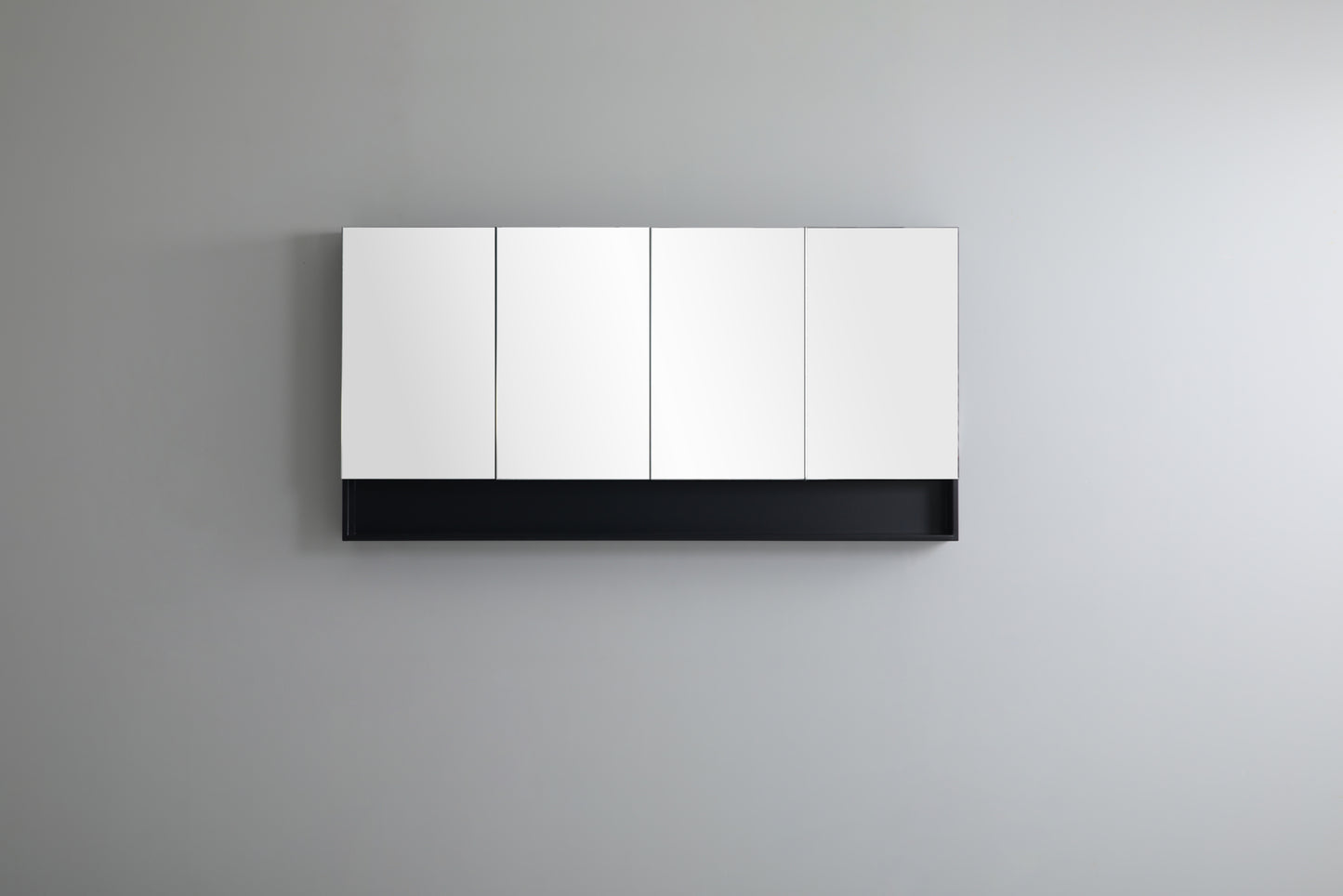 FMBSV1500 Fremantle Matte Black Rectangular Wall Mounted Shaving Cabinet