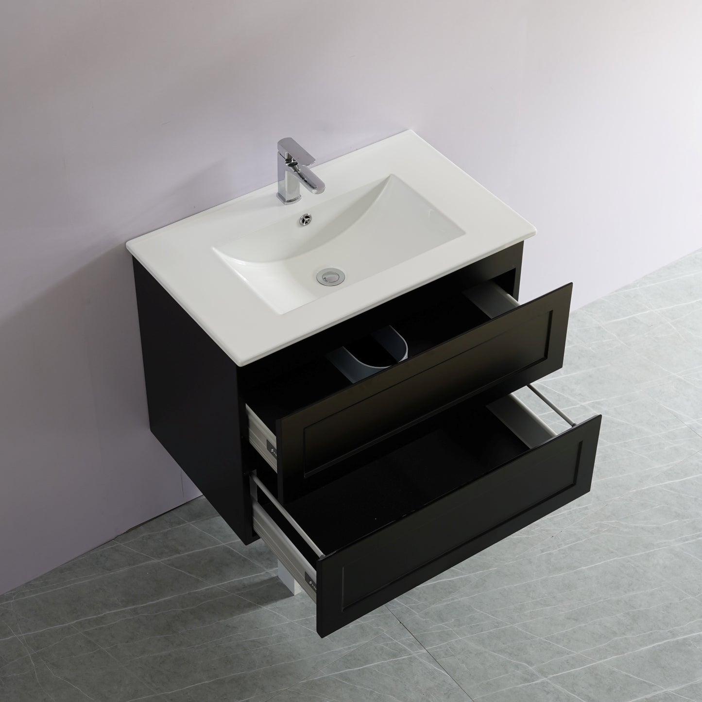 FMW750WH Fremantle Matte White Rectangular Wall hung Vanity