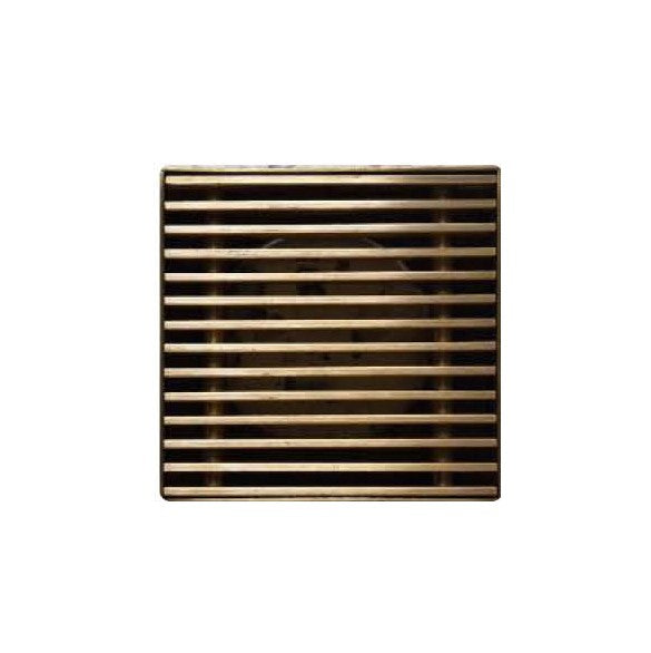 GGSFD Gold Gold Square Floor-mounted Floor Drain