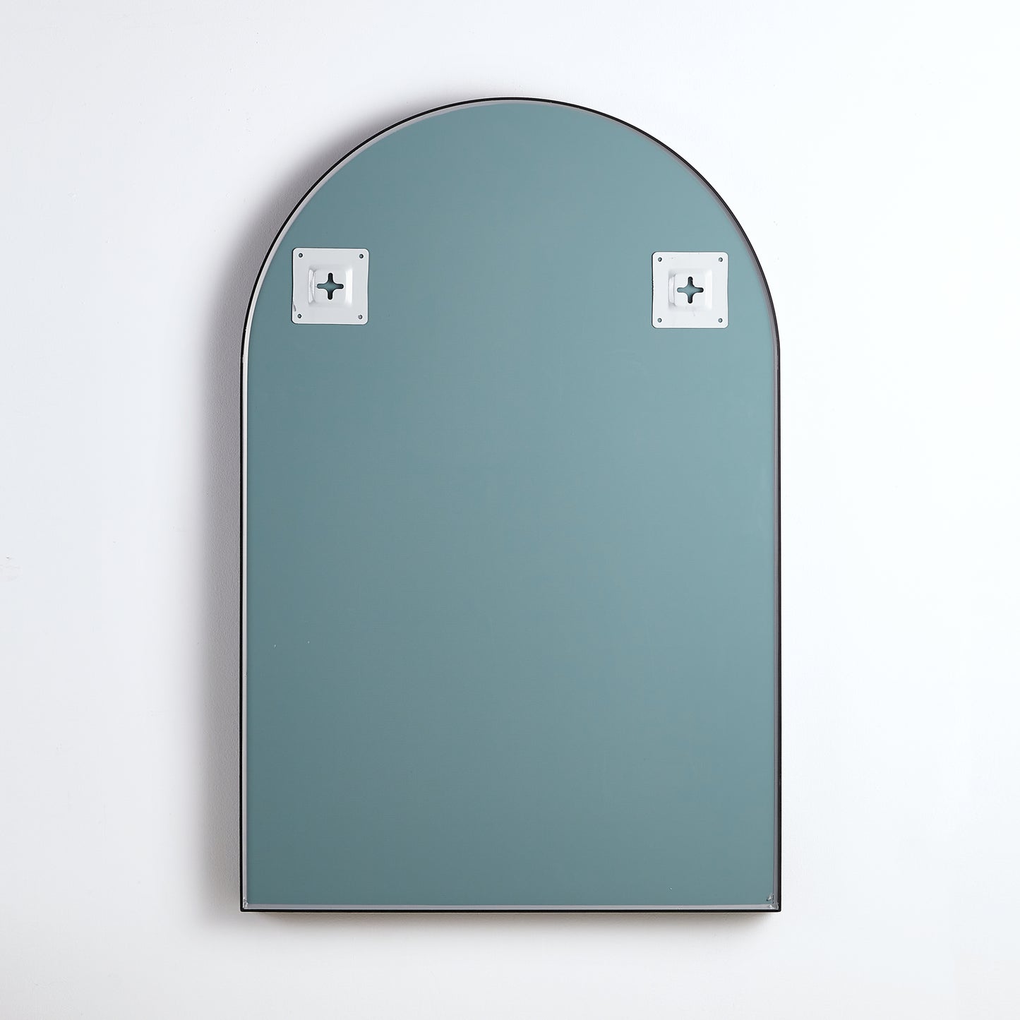 KAR6090F-MB Aura Matte Black Arched Mirror