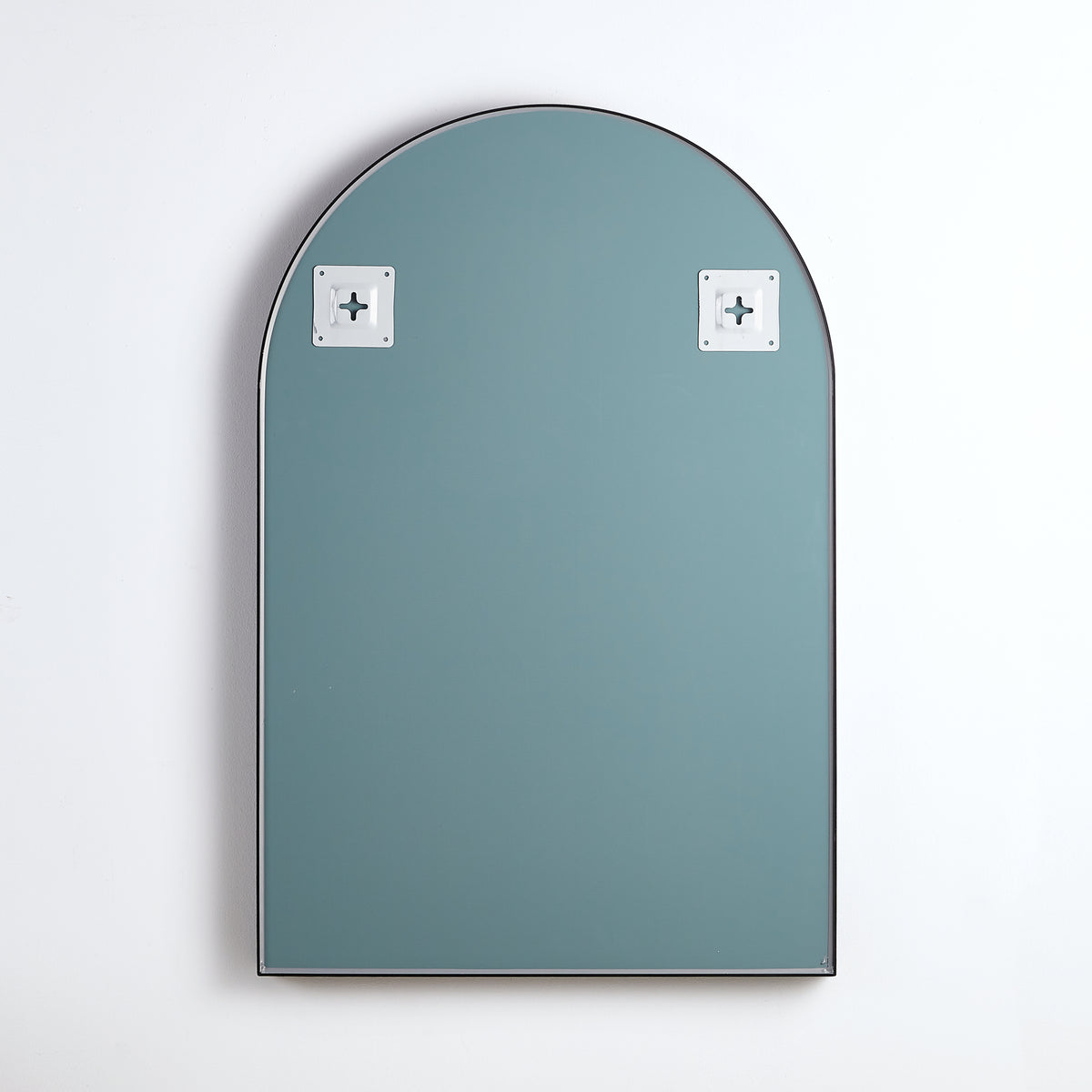 KAR6090F-MB Aura Matte Black Arched Mirror