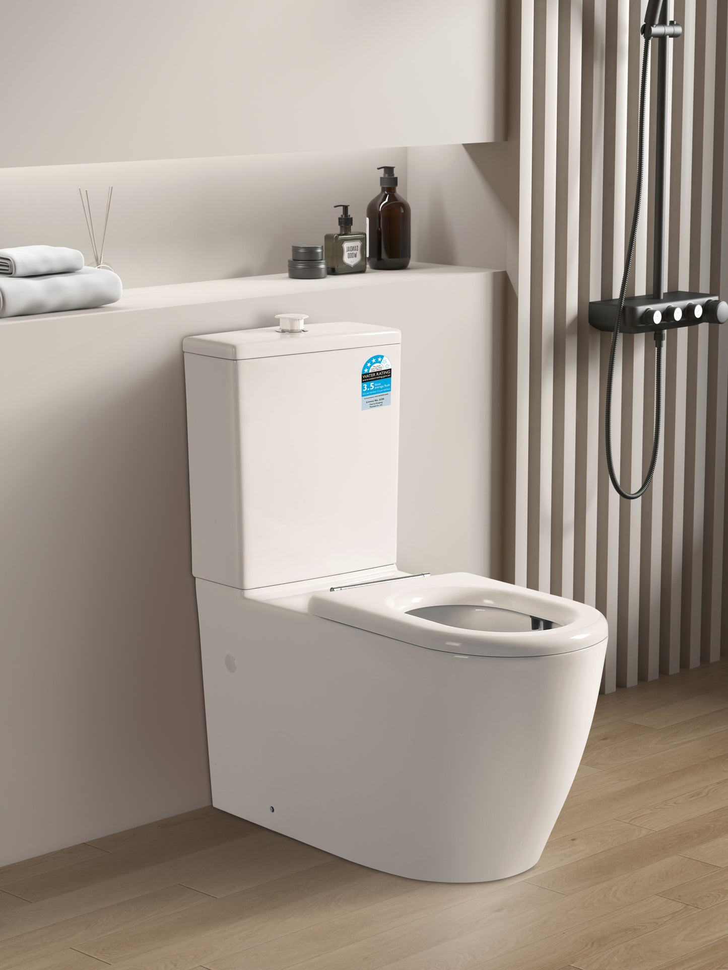 KDK800 Asta White disable rimless Free Standing care Toilet