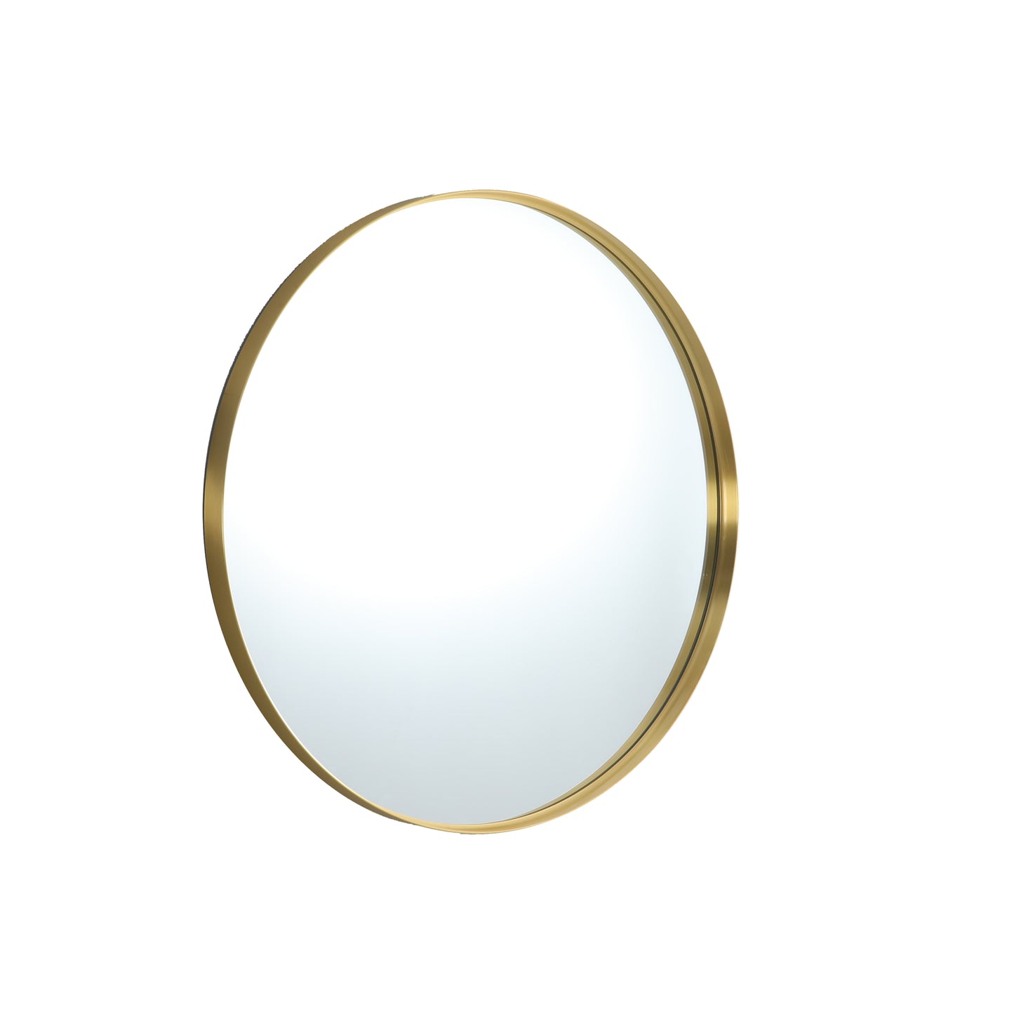 KR700F-BG Oliva Yellow Gold Gold Round Mirror