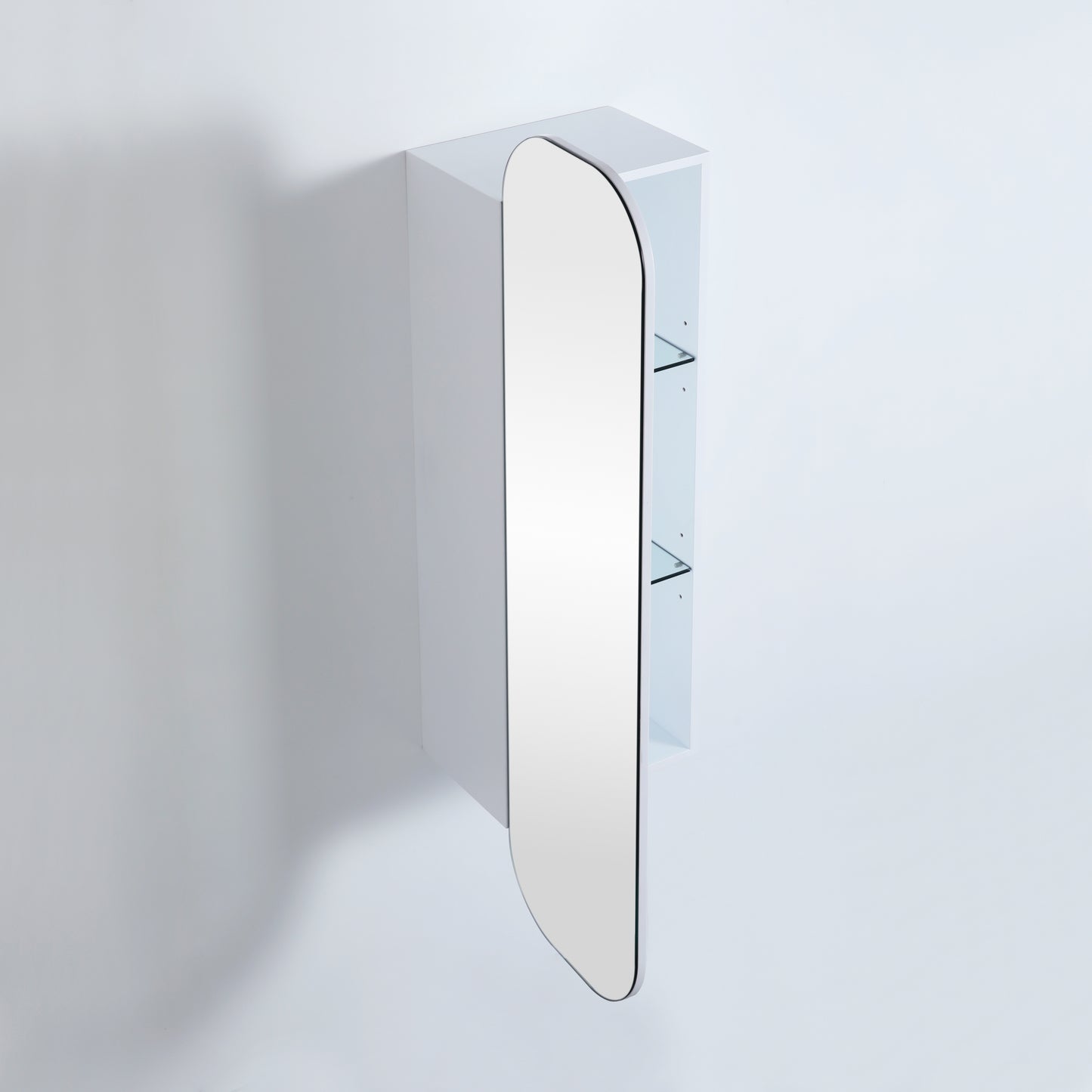 OSTB1500-MW Olivia Matte White Wall hung Tallboy