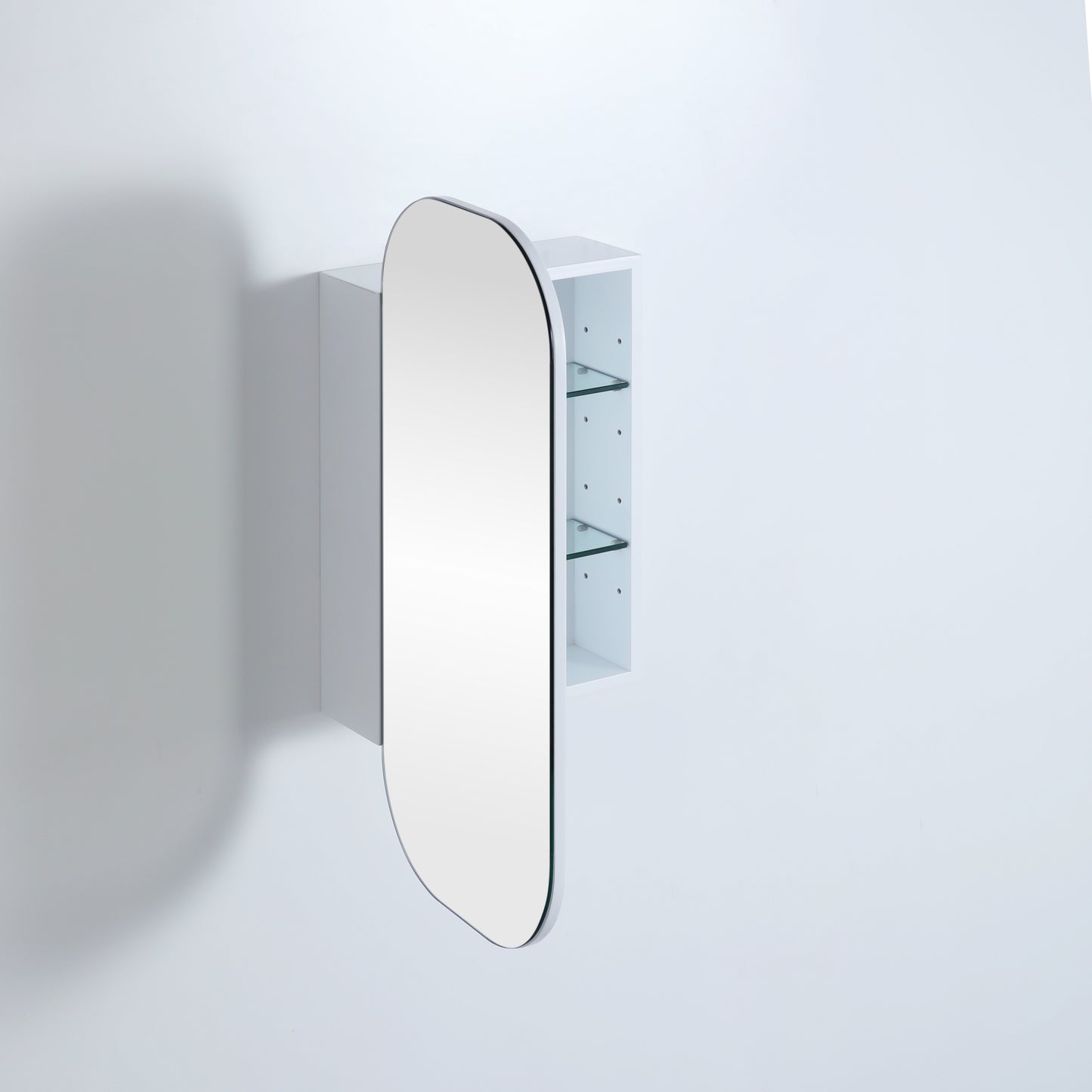 OSV4090MW Olivia Matte White Rectangular Wall Mounted Shaving Cabinet