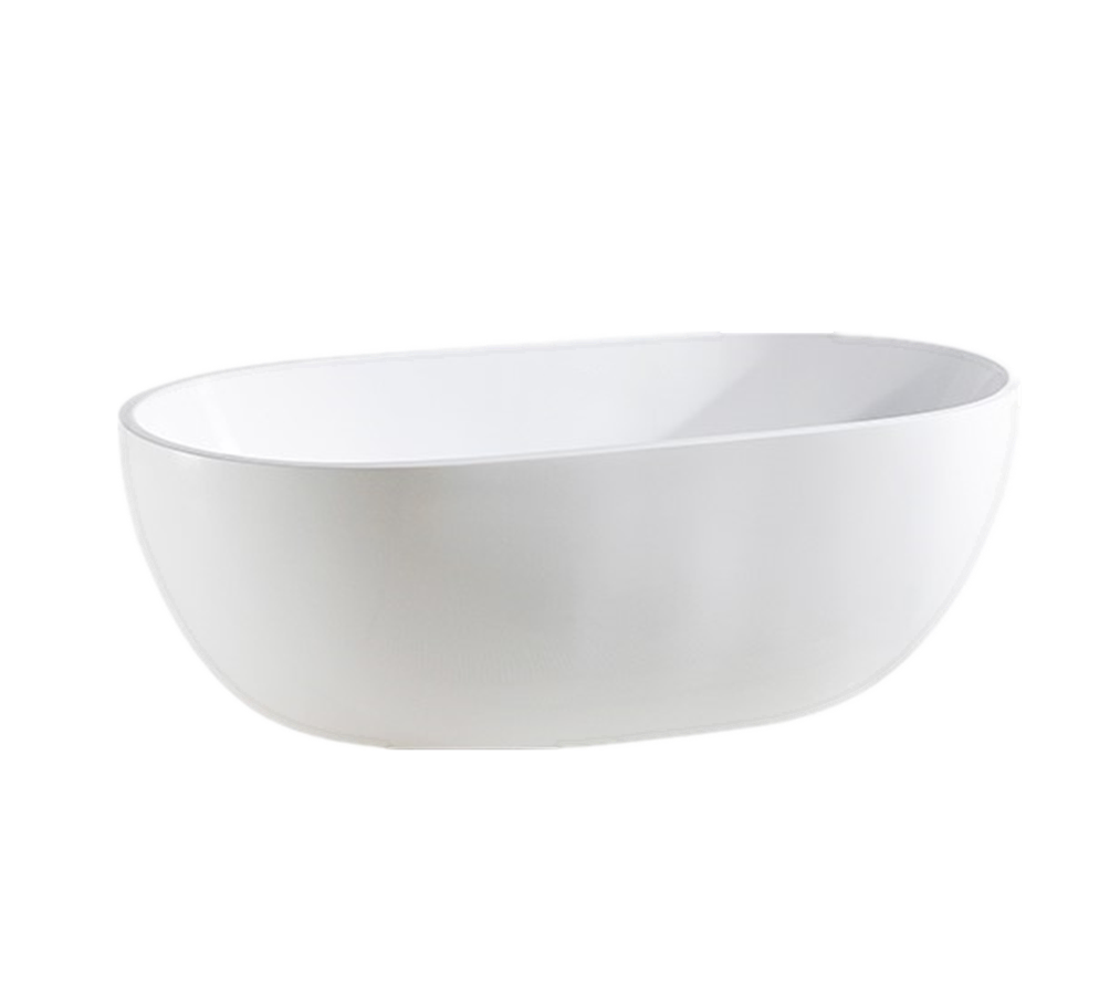 OVBT1700MW Matte White Oval Free Standing Bathtub
