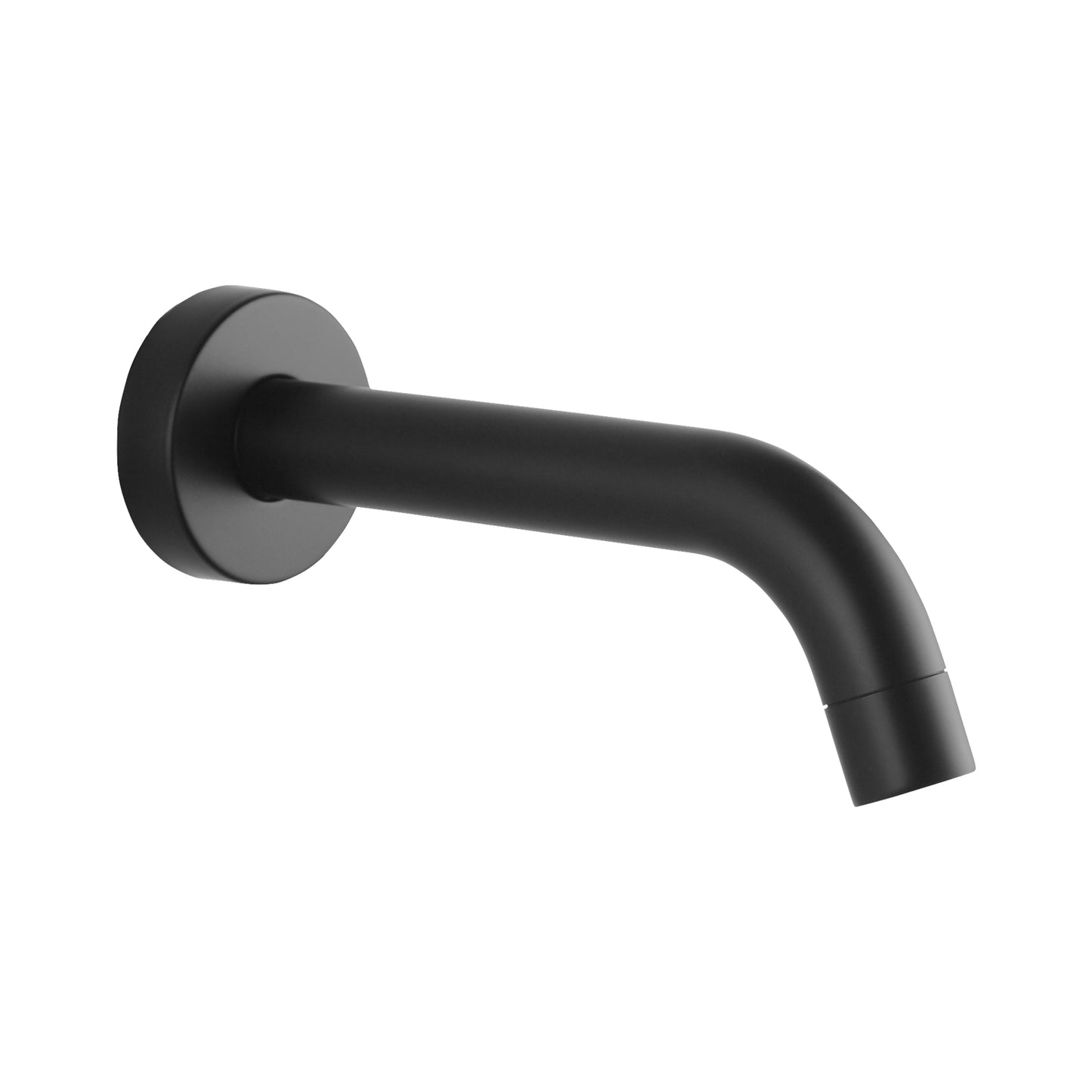 OX0012.BS Stella Round 01 Matte Black Round Wall Mounted Spout