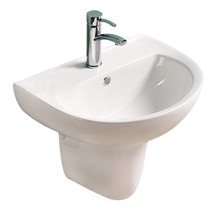 PW5443B Care Gloss White Wall hung Basin