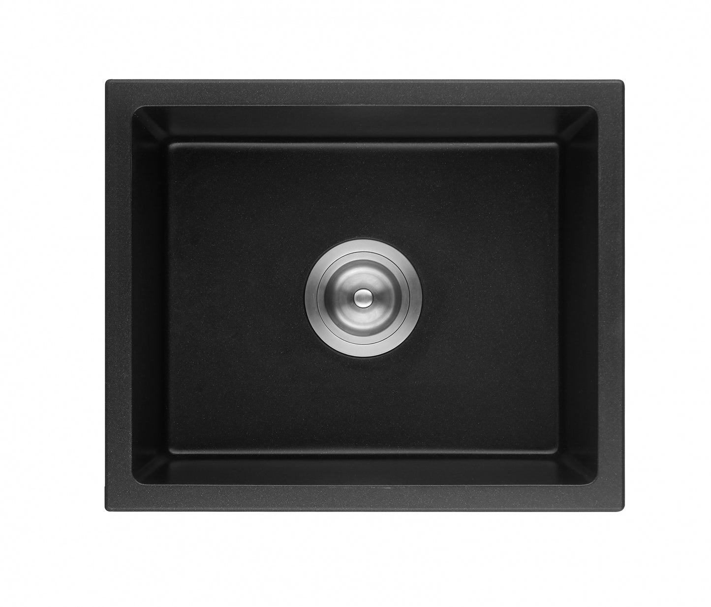 QKS4343-MB Matte Black Square Top/Undermount Sink