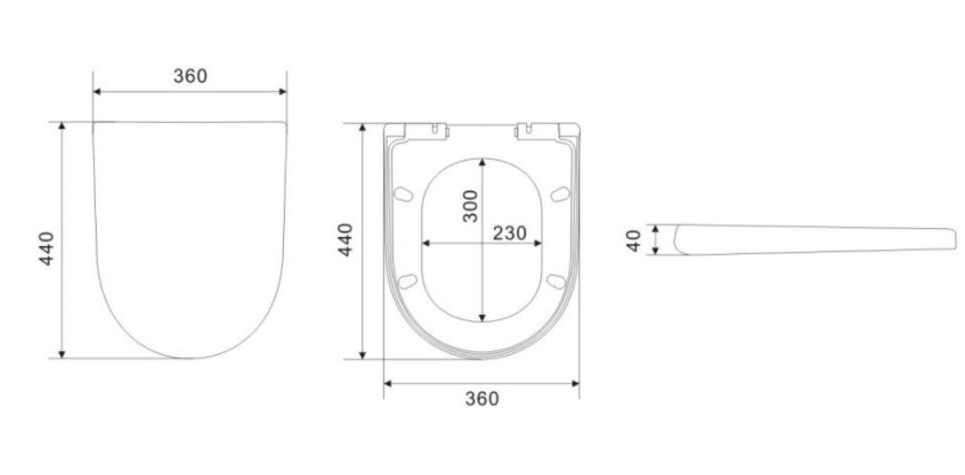 SC804B Gloss Black Seat Cover