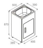 SLT5039 Free Standing Laundry Tub