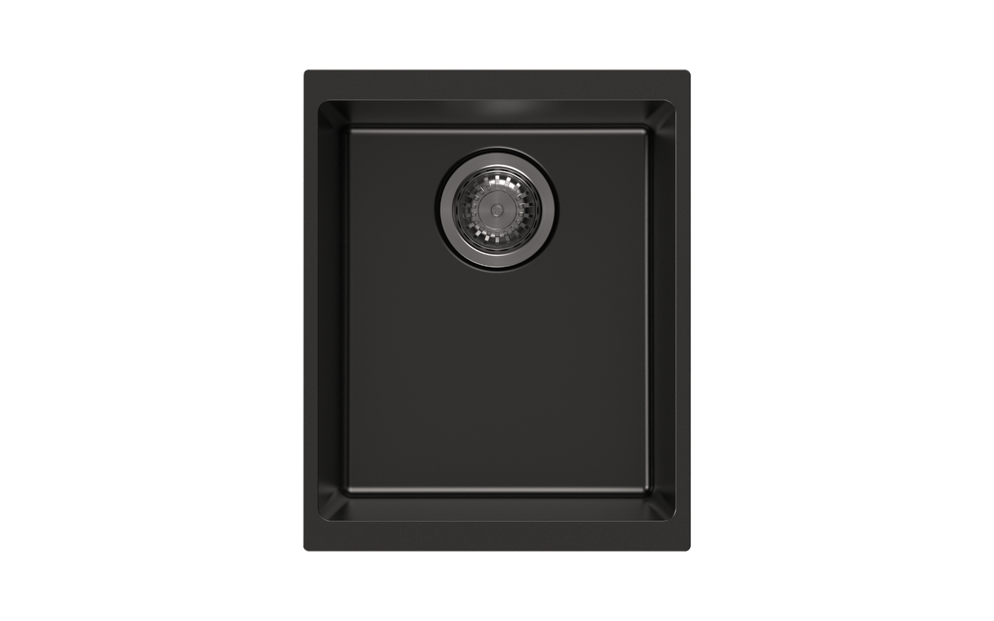 TWM-EN100N Enigma Matte Black Rectangular Top/Undermount/Flush mount Sink