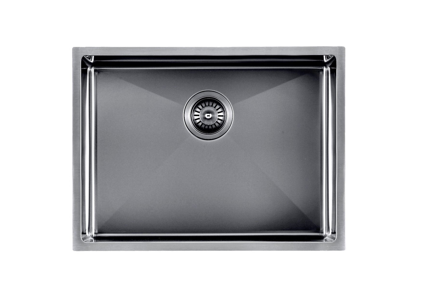 TWM10-Satin Satin Gun Metal Grey Round Top/Undermount/Flush mount Sink