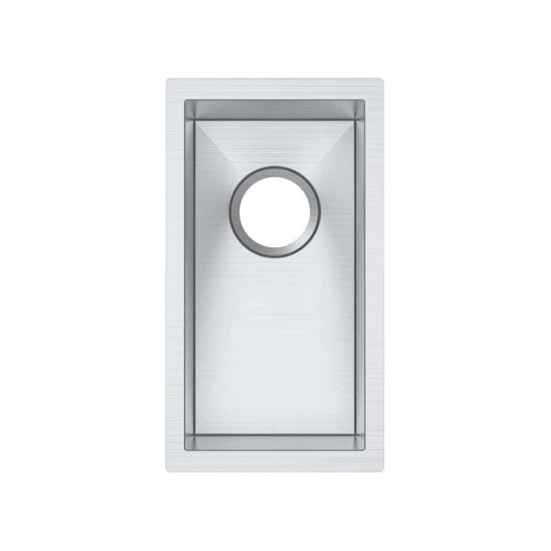 TWM11 Brushed Silver Rectangular Top/Undermount/Flush mount Sink
