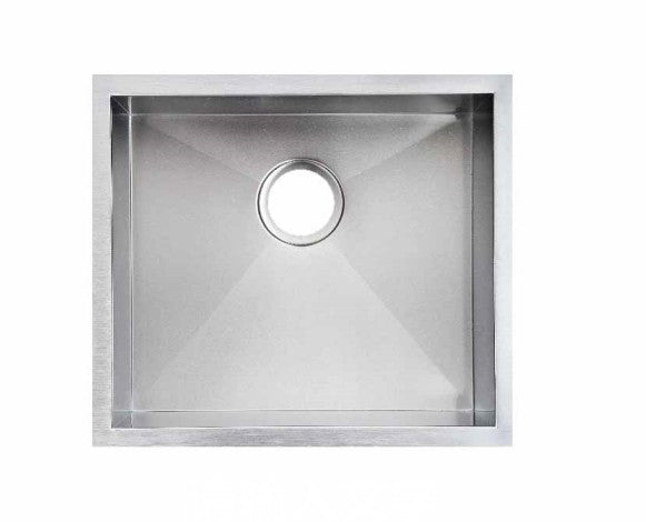 TWM5 Brushed Silver Rectangular Top/Undermount Sink