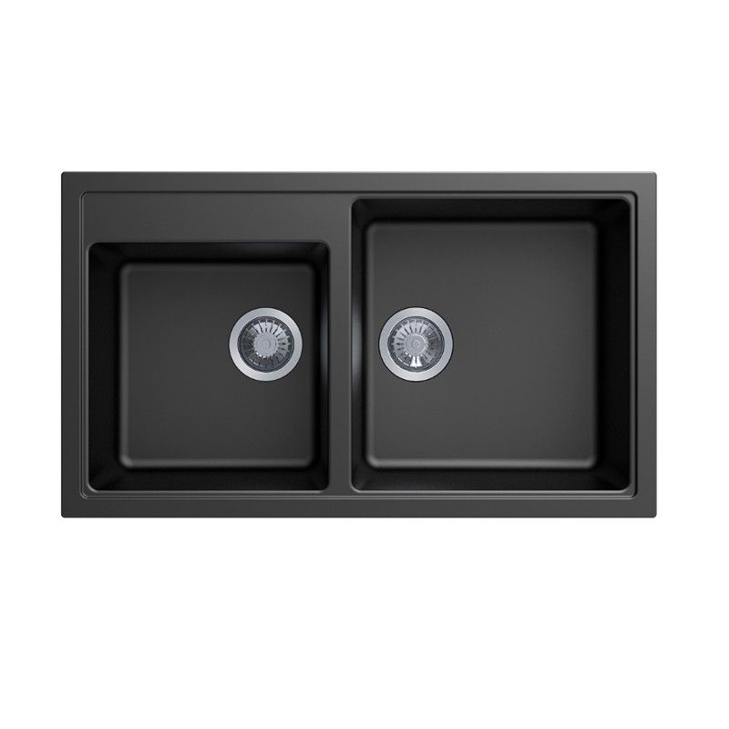 TWMN-200 N200 Matte Black Top/Undermount/Flush mount Sink