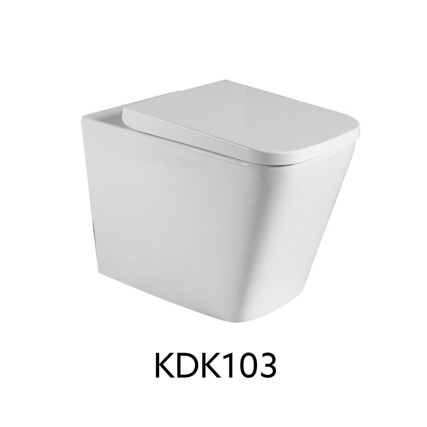 Sigma 8 + KDK102 / KDK103 White Free Standing Toilet