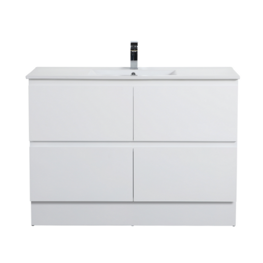 P154KB Riva Gloss White Free Standing Vanity