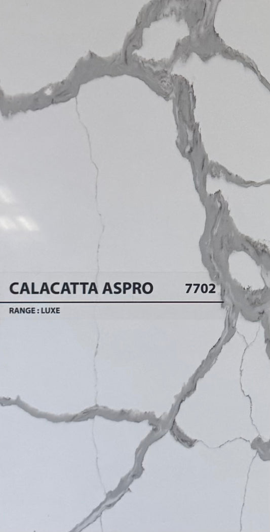 ZERO 7702-Calacatta Aspro Zero Silica Rectangle  Stone