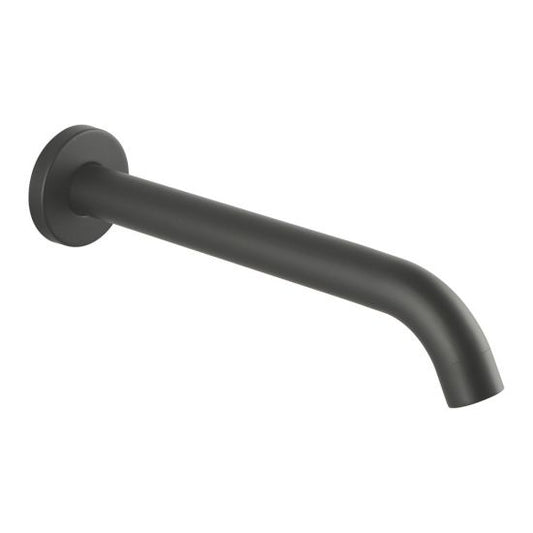 GM0012.BS PIN Series Gun Metal Grey Plated Gun Metal Grey Round Wall Mount Bathtub/Basin Wall Spout