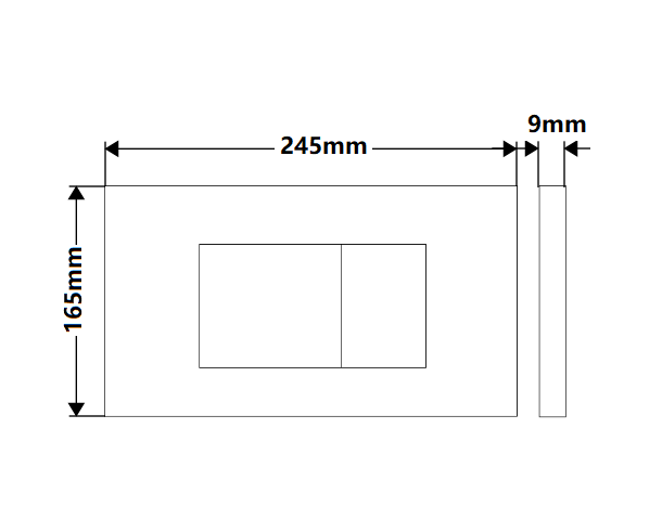G3004109GM R&T Gun Metal Toilet Push Button