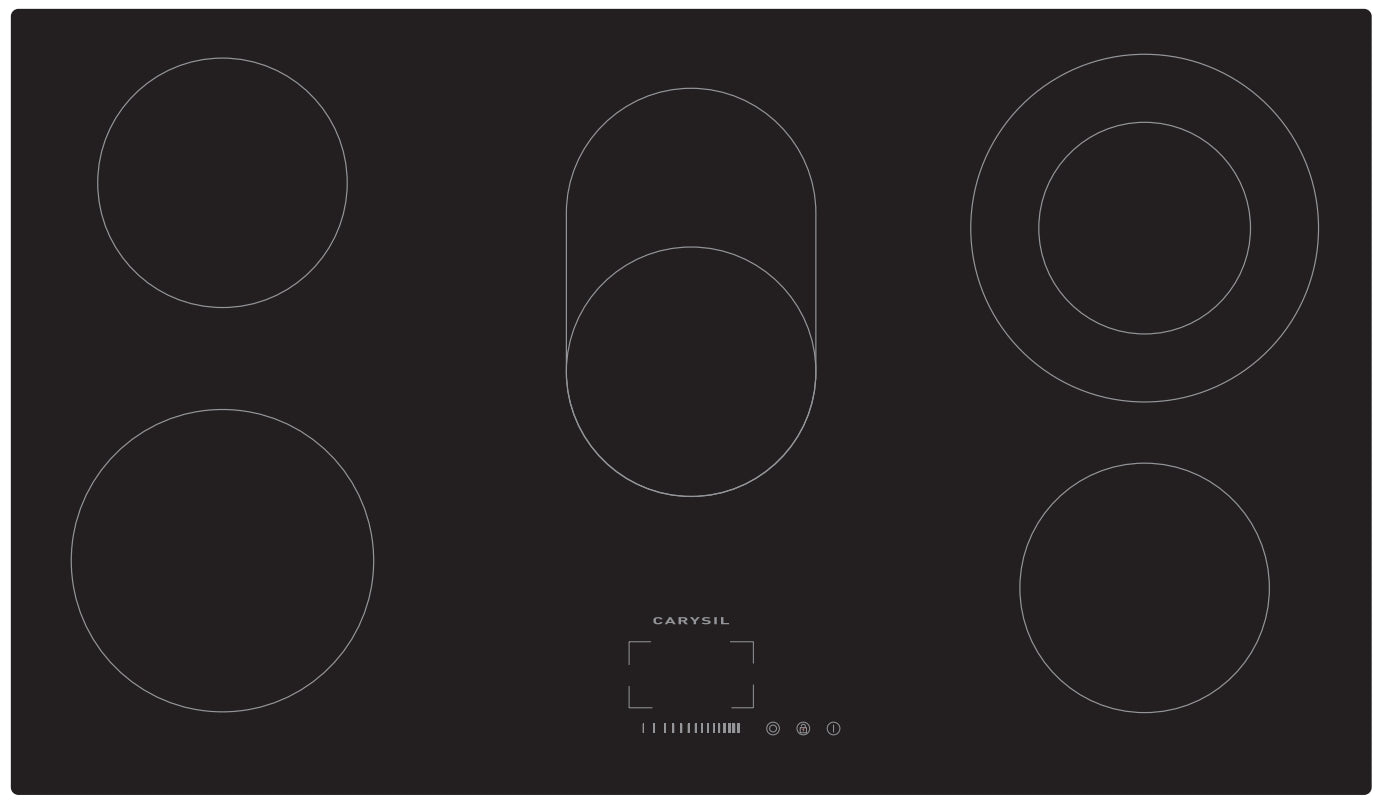 CY-CH905 Black Glass Black Built In Hob
