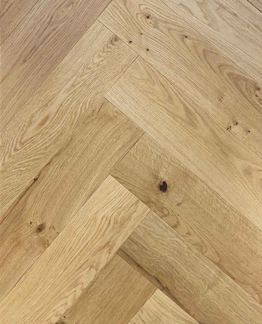 EO1574 Engineered Oak German Klumpp UV Lacquer 8% matt Natural Oak Direct Glue Engineered Herringbone Flooring
