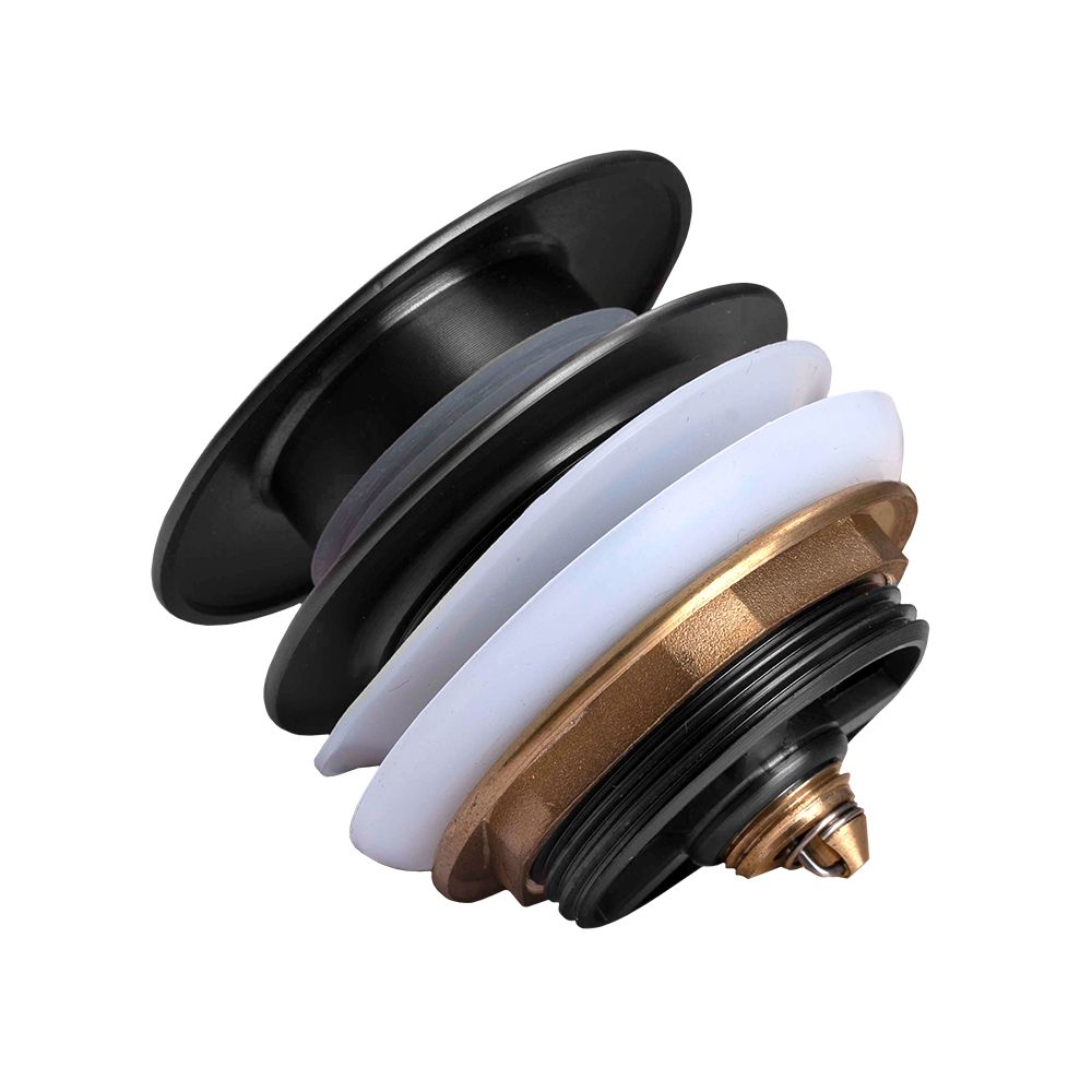 OX002.TWN Matte Black 40mm Bathtub Pop Up Waste
