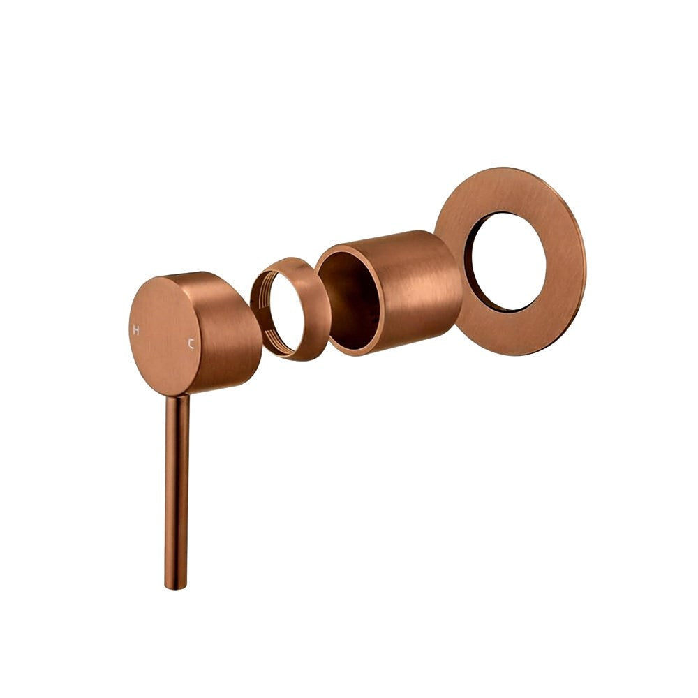BUCP0126-2-80.ST-NB LUCID Round PIN Brushed Copper Trim Kit (CLPM Wall Mixer Separatly)