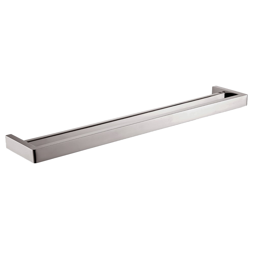BU7002.8.TR IVANO Double 800mm Brushed Brushed Nickel Square Towel Rail