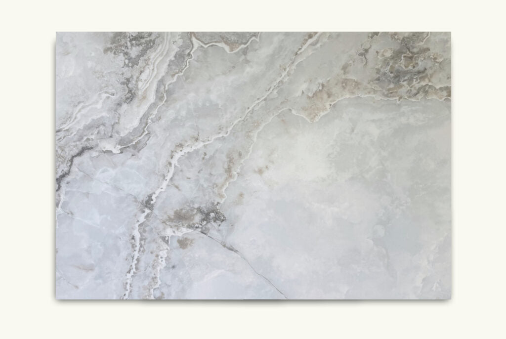 TY6001L Austral Dream - Luxury Range Pearl misty white n grey tones Xero Silica Engineered Stone