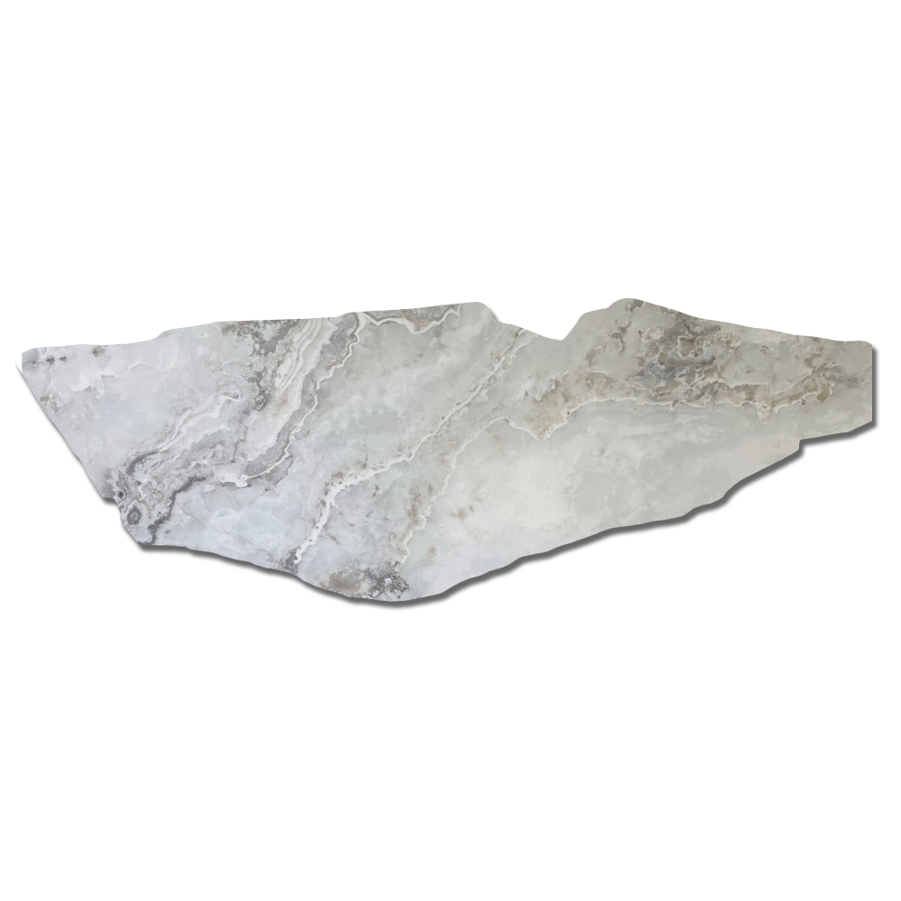 TY6001L Austral Dream - Luxury Range Pearl misty white n grey tones Xero Silica Engineered Stone