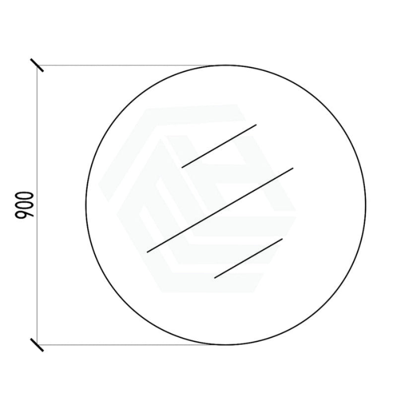 PM900 Luna Round Wall Mounted Mirror