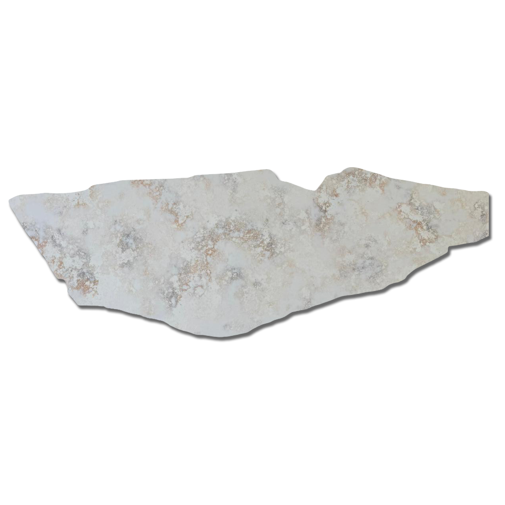 GD12 ZERO SILICA Soft whites with subtle warm veining and delicate earthy accents Rectangular Engineered Stone