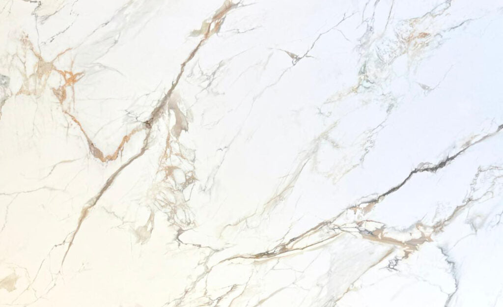TY3003L ZERO SILICA White with Gold Veining Rectangular Engineered Stone