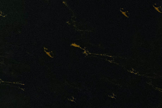 9015G ZERO SILICA Black with golden veining Rectangular Engineered Stone