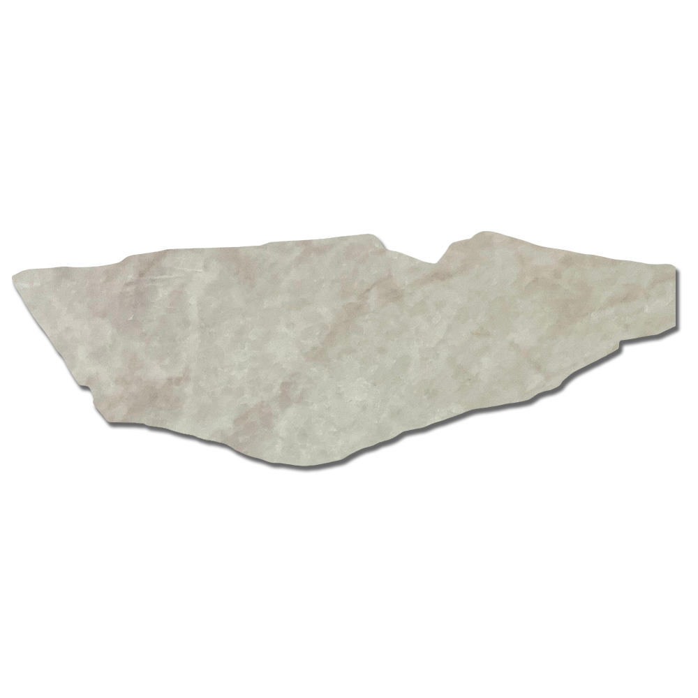 GM31 ZERO SILICA Ivory with blush and beige veining Rectangular Engineered Stone