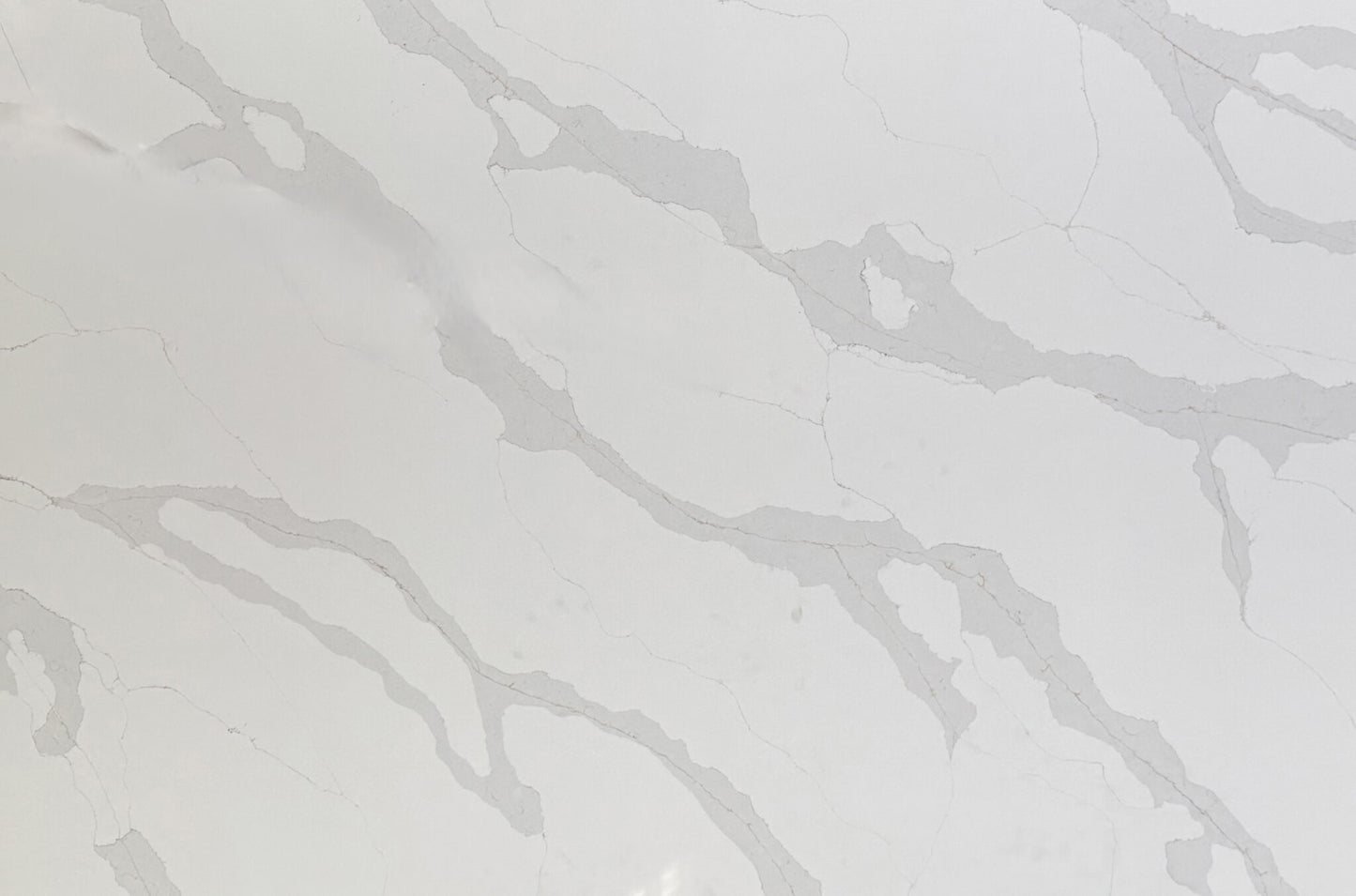 6090 ZERO SILICA White with gray veining Rectangular Engineered Stone
